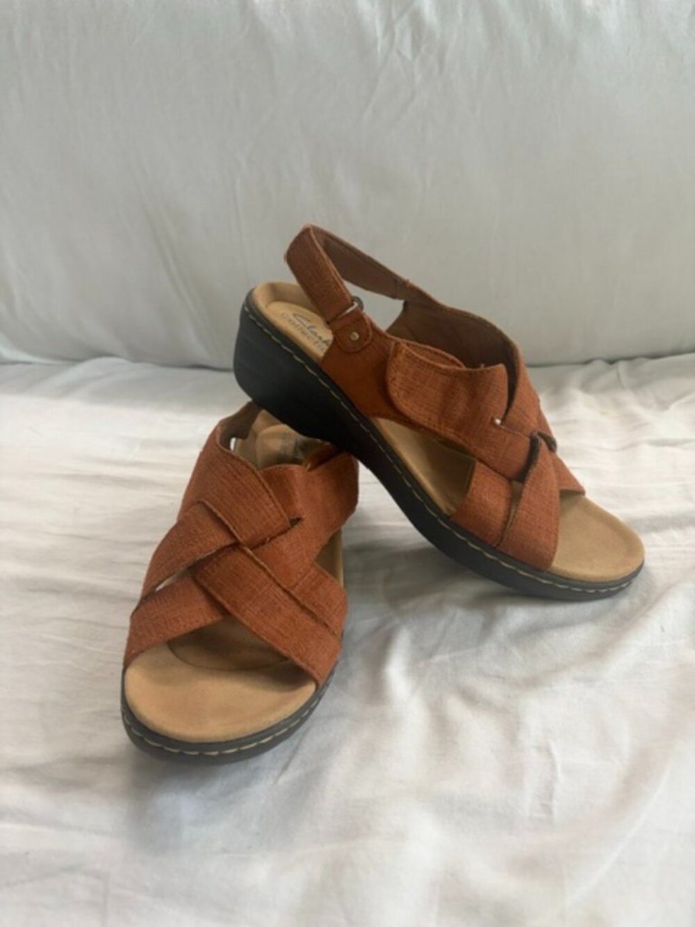 Clarks Merliah Echo tan sandals